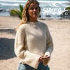 image:imageONEILL Womens Solid Long Sleeve Sweater  Relaxed Fit Regular Length Crewneck Sweaters for WomenMulti Colored  Billie
