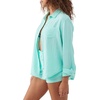 image:imageONEILL Womens Leni Double Gauze Top  Long Sleeve Lightweight Button Up Shirt for WomenOcean Wave