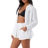 image:imageONEILL Womens Leni Double Gauze Top  Long Sleeve Lightweight Button Up Shirt for WomenWhite