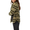 image:imageONEILL Womens Oversized Flannel Top  Comfortable and Casual Long Sleeve Button Up Shirts for WomenArmy  Zuma Plaid
