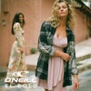 image:imageONEILL Womens Oversized Flannel Top  Comfortable and Casual Long Sleeve Button Up Shirts for WomenArmy  Zuma Plaid
