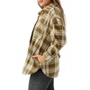 image:imageONEILL Womens Oversized Flannel Top  Comfortable and Casual Long Sleeve Button Up Shirts for WomenMilitary Olive