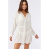 image:imageONEILL Womens Cami Swimsuit Coverup  Short Button Front Beach Cover Up DressVanilla  Saltwater Solids Cami