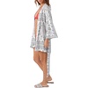 image:imageONEILL Womens Kimono Inspired Swimsuit Coverup Dress  34 Sleeve Beach Cover Up Dress  Short CoverUp with Tie BeltMedieval Blue