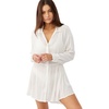 image:imageONEILL Womens Cami Swimsuit Coverup  Short Button Front Beach Cover Up DressVanilla  Saltwater Solids Cami