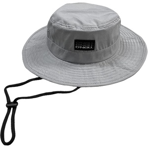 image:imageONEILL Mens Wetlands Wide Brim Bucket Hat  Bushmaster Hats for Men  Comfortable Fishing Hat or Beach Hat with DrawcordLight Grey