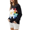 image:imageONEILL Womens Oversized Fleece Crewneck  Comfortable and Casual Pullover Sweatshirt for Women with Graphic DetailWashed Black 1