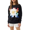image:imageONEILL Womens Oversized Fleece Crewneck  Comfortable and Casual Pullover Sweatshirt for Women with Graphic DetailWashed Black 1