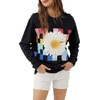 image:imageONEILL Womens Oversized Fleece Crewneck  Comfortable and Casual Pullover Sweatshirt for Women with Graphic DetailWashed Black 1