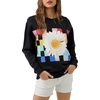 image:imageONEILL Womens Oversized Fleece Crewneck  Comfortable and Casual Pullover Sweatshirt for Women with Graphic DetailWashed Black 1