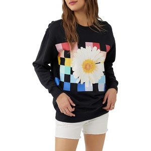 image:imageONEILL Womens Oversized Fleece Crewneck  Comfortable and Casual Pullover Sweatshirt for Women with Graphic DetailWashed Black 1