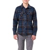 image:imageONEILL Boys Glacier Plaid Superfleece UltraSoft Warm Layer with Snap Front and Chest PocketsMidnight Navy
