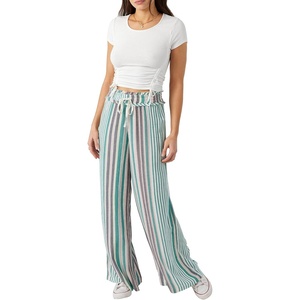 image:imageONEILL Womens Woven Wide Leg Pant  Comfortable and Casual Wide Leg Pants with Elastic WaistMulti  Ninette Stripe