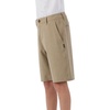 image:imageONEILL Boys 18 Inch Reserve Slub Hybrid Shorts  Water Resistant Boys Shorts with Quick Dry Fabric and PocketsKhaki  Reserve Heather 18