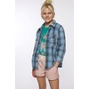image:imageONEILL Girls Flannel Top  Comfortable and Casual Long Sleeve Button Up Shirts for GirlsCaribbean Blue  Bristol