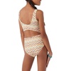 image:imageONEILL Girls One Piece Bathing Suit  Medium to Full Coverage One Piece Swimsuits for GirlsStraw  Lagoon Stripe Cut Out