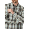 image:imageONEILL Mens Plaid Stretch Flannel  Long Sleeve Flannel Shirt for Men  Casual ButtonUp ShirtDust Blue  Prospect