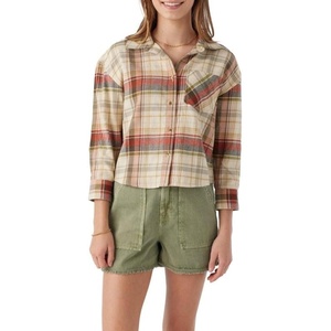 image:imageONEILL Girls Flannel Top  Comfortable and Casual Long Sleeve Button Up Shirts for GirlsMulti Clr
