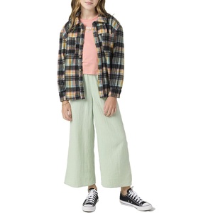 image:imageONEILL Girls Flannel Top  Comfortable and Casual Long Sleeve Button Up Shirts for GirlsSea Spray