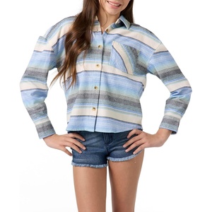 image:imageONEILL Girls Flannel Top  Comfortable and Casual Long Sleeve Button Up Shirts for GirlsTapioca