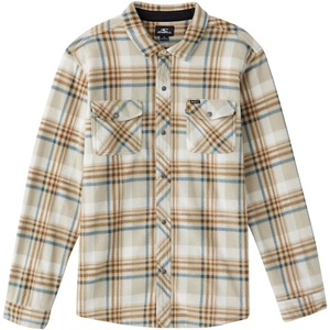 image:imageONEILL Mens Glacier Superfleece Flannel  Long Sleeve Flannel Shirt for Men  Casual ButtonUp ShirtLgt Khaki2  Glacier Plaid Superfleece