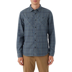 image:imageONEILL Mens Plaid Stretch Flannel  Long Sleeve Flannel Shirt for Men  Casual ButtonUp ShirtHeather Grey  Og Jonez
