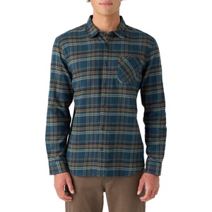 image:imageONEILL Mens Plaid Stretch Flannel  Long Sleeve Flannel Shirt for Men  Casual ButtonUp ShirtMidnight Navy  Redmond