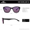 image:imageONEILL BAY 20 Womens Square Cateye Polarized SunglassesUV400 Protection 54 mmGloss CrystalBlack