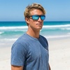 image:imageONEILL BREAKWATER 20 Mens Sports Performance High Wrap Polarized Sunglasses UV400 Protection 71 mm Mirror LensMatte Black