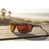 image:imageONEILL BREAKWATER 20 Mens Sports Performance High Wrap Polarized Sunglasses UV400 Protection 71 mm Mirror LensMatte Gray
