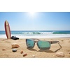 image:imageONEILL COASTLINE 20 Mens and Womens Large Fit Square Polarized Sunglasses with Mirror Lenses UV400 Protection 58 mmMatte Gray Crystal