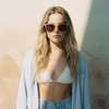 image:imageONEILL MALIKA 20 Womens Polarized Sporty Square Sunglasses 55 MillimetersMatte Coral CrystalBlue Flower Graphic