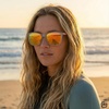 image:imageONEILL MALIKA 20 Womens Polarized Sporty Square Sunglasses 55 MillimetersMatte Grey CrystalSandy Pink