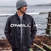 image:imageONEILL Mens TRVLR Stretch ZipUp Windbreaker Jacket  Standard Fit Water Resistant Jacket for Men with Hood and PocketsBlackL