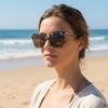 image:imageONEILL NOOSA 20 Womens Oversized Square Polarized Sunglasses UV400 Protection 54 mmGloss Pink Tort
