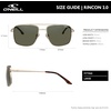 image:imageONEILL RINCON 20 Modern Navigator Polarized Sunglasses for Men UV400 Protection 57 mmMatte Gold