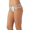 image:imageONEILL Womens Boulders Strappy Side Bikini Bottoms  Full Coverage Womens Bathing Suit Bottom with MultiStrap DetailLookout Stripe