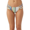 image:imageONEILL Womens Boulders Strappy Side Bikini Bottoms  Full Coverage Womens Bathing Suit Bottom with MultiStrap DetailLookout Stripe
