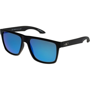 image:imageONEILL Harlyn 20 Mens Large Fit Square Polarized Sunglasses 57 mmMatte Black With Blue Mirror Lens