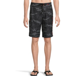 image:imageONEILL Mens 21 Inch Geo Print Boardshorts  Water Resistant Swim Trunks for Men with Quick Dry Stretch Fabric and PocketsBlack Camo  Santa Cruz Printed 20