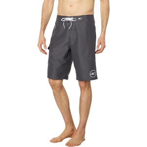 image:imageONEILL Mens 21 Inch Solid BoardshortsWater Resistant Swim Trunks for Men with Quick Dry Stretch Fabric and PocketsAnthraciteWhite