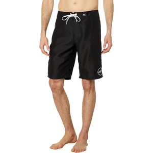 image:imageONEILL Mens 21 Inch Solid BoardshortsWater Resistant Swim Trunks for Men with Quick Dry Stretch Fabric and PocketsBlackWhite
