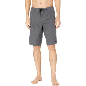image:imageONEILL Mens 21 Inch Solid BoardshortsWater Resistant Swim Trunks for Men with Quick Dry Stretch Fabric and PocketsHeather Black
