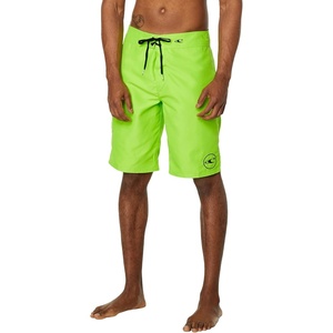 image:imageONEILL Mens 21 Inch Solid BoardshortsWater Resistant Swim Trunks for Men with Quick Dry Stretch Fabric and PocketsNeon Green