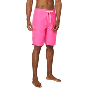 image:imageONEILL Mens 21 Inch Solid BoardshortsWater Resistant Swim Trunks for Men with Quick Dry Stretch Fabric and PocketsNeon Pink