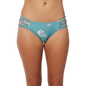 image:imageONEILL Womens Boulders Strappy Side Bikini Bottoms  Full Coverage Womens Bathing Suit Bottom with MultiStrap DetailChan Floral