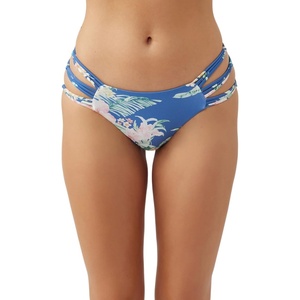 image:imageONEILL Womens Boulders Strappy Side Bikini Bottoms  Full Coverage Womens Bathing Suit Bottom with MultiStrap DetailTulum Tropical