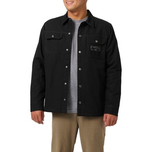 image:imageONeill Mens Lined Jacket  Durable Canvas or Flannel Outer High Pile Interior for Warmth Standard Fit Everyday LayerSolidblack