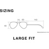 image:imageONEILL 9004 20 XLarge Fit Sport Polarized Sunglasses for Men 63 mm UV400 ProtectionGloss Clear Crystal