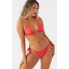 image:imageONEILL Womens Saltwater Solids Venice Triangle Top  Adjustable Halter Straps Removable CupsBittersweet